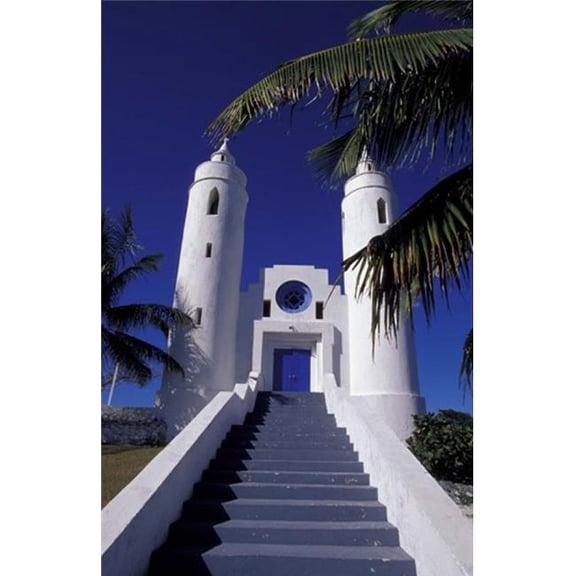 St Peter Catholic Church Long Island Bahamas Caribbean Poster Print by Greg Johnston - 23 x 36 in.