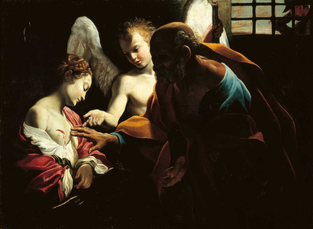 St Peter Healing St Agatha Canvas Art - (24 x 18)