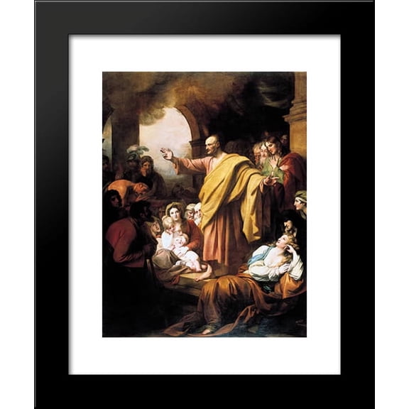 St. Peter Preaching at Pentecost 20x24 Framed Art Print by Benjamin West