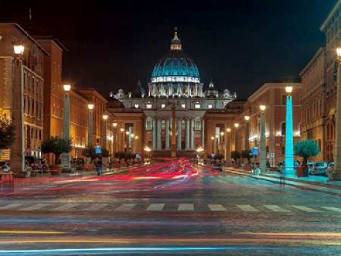 St Peters Square Rome Italy Canvas Art - Assaf Frank (18 x 24)