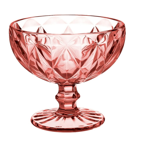 St. Petersburg GTH Lightweight Serving Bowl Glass Pink