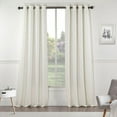 thumbnail image 1 of St Pierre Solid Textured Design 54" x 84" Single Window Panel in Ivory, 1 of 6