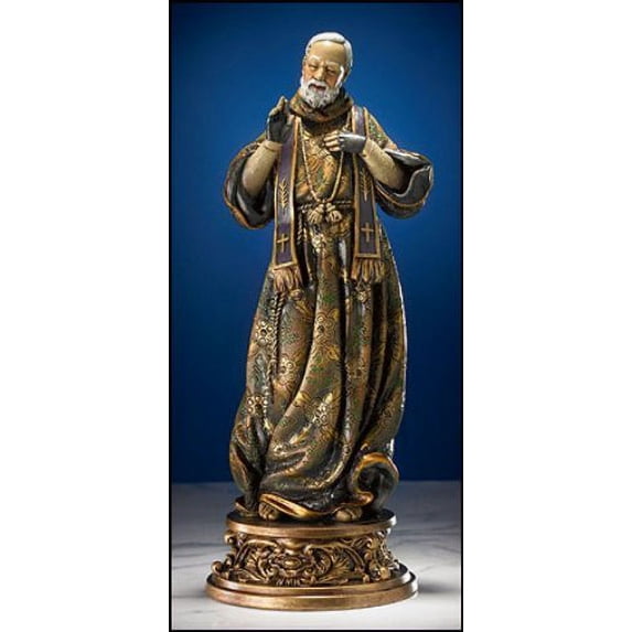 St. Pio "Old World" Statue, 9"