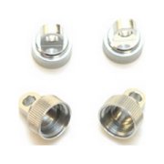 St Racing Concepts Silver Upper Shock Caps-Traxxa Cnc Machined Alum 4Pc