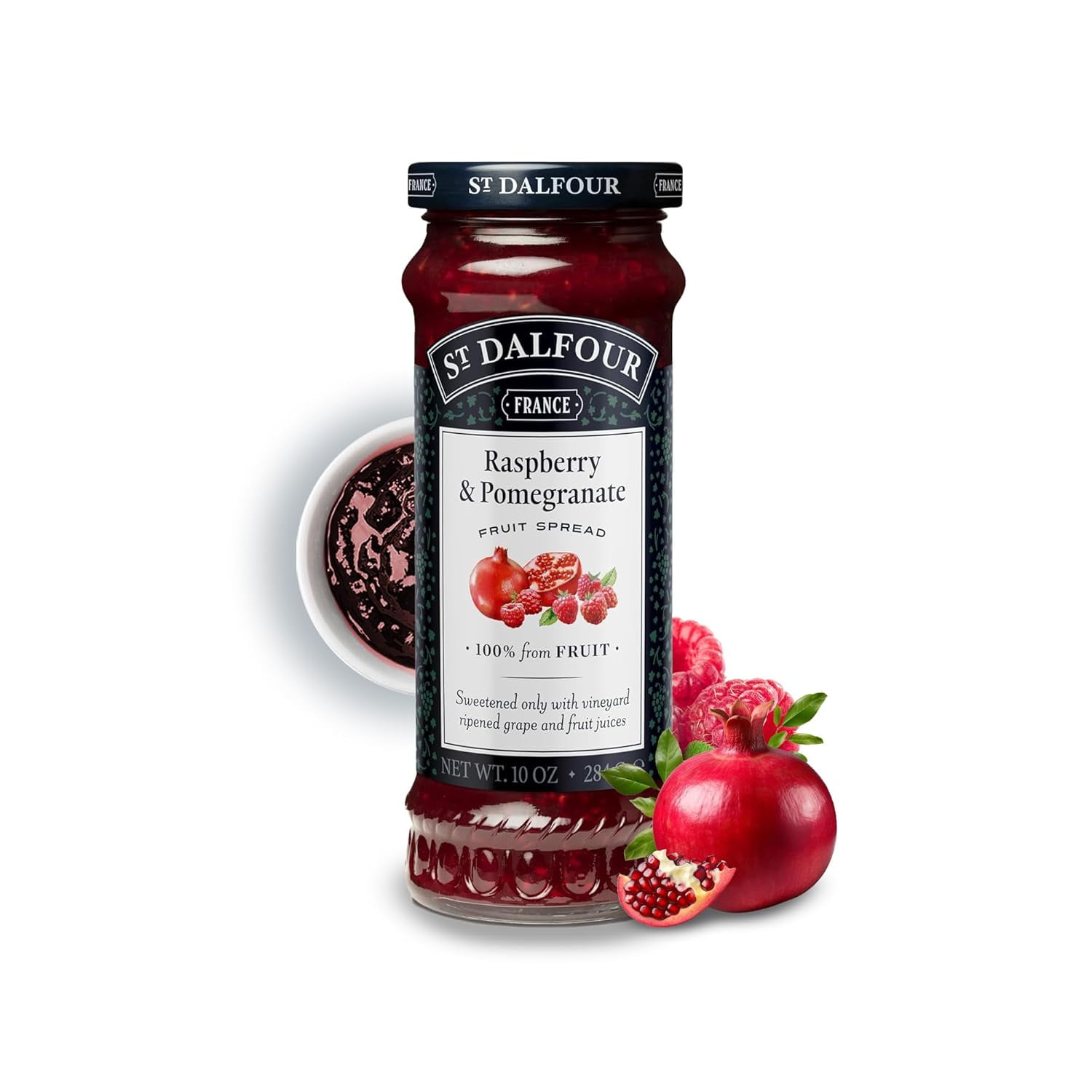 St Raspberry Pomegranate French Fruit Spread (10 oz) 100 from Fruit
