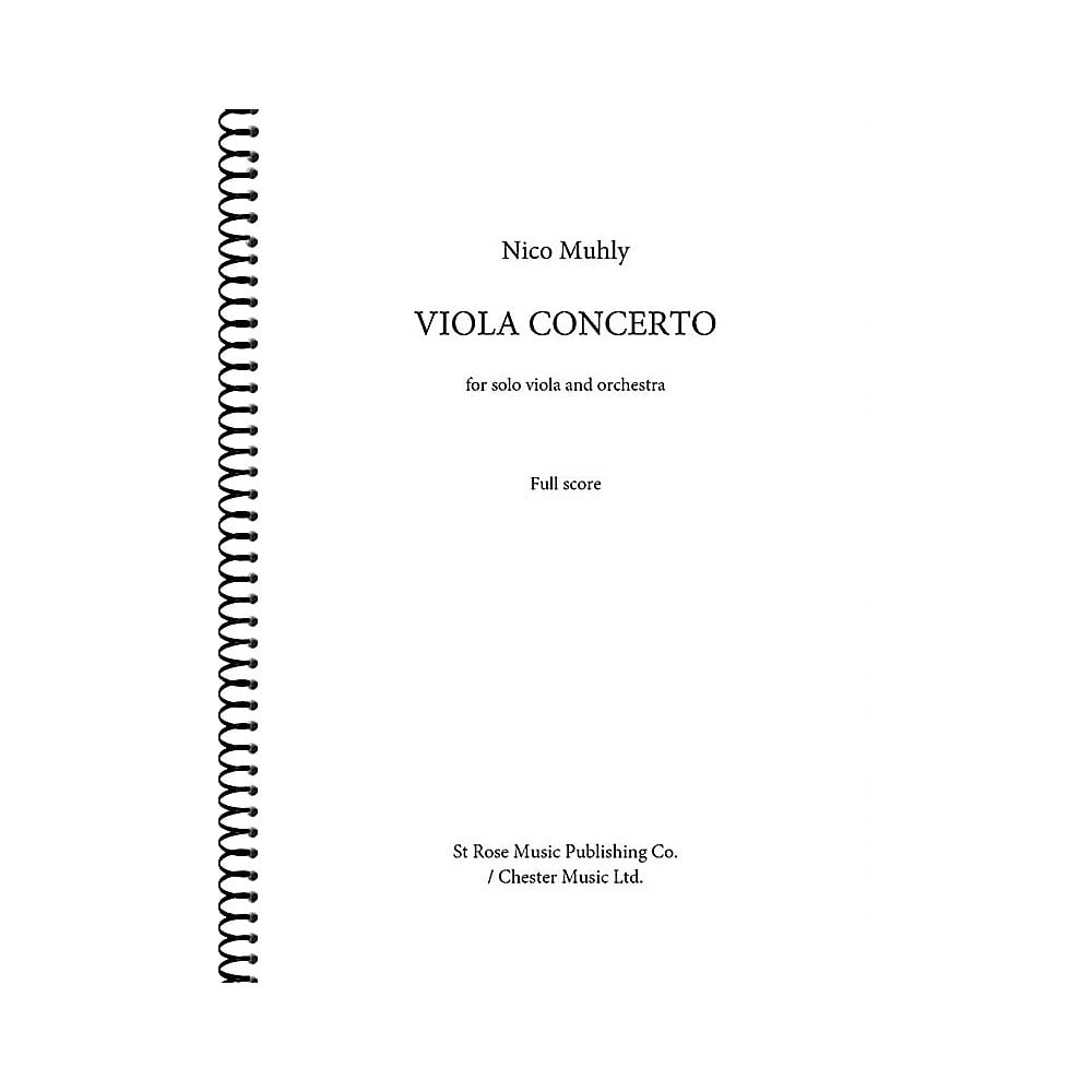 St. Rose Music Publishing Co. Viola Concerto (for Viola and Orchestra (Full Score)) Music Sales America Series Softcover by Nico Muhly