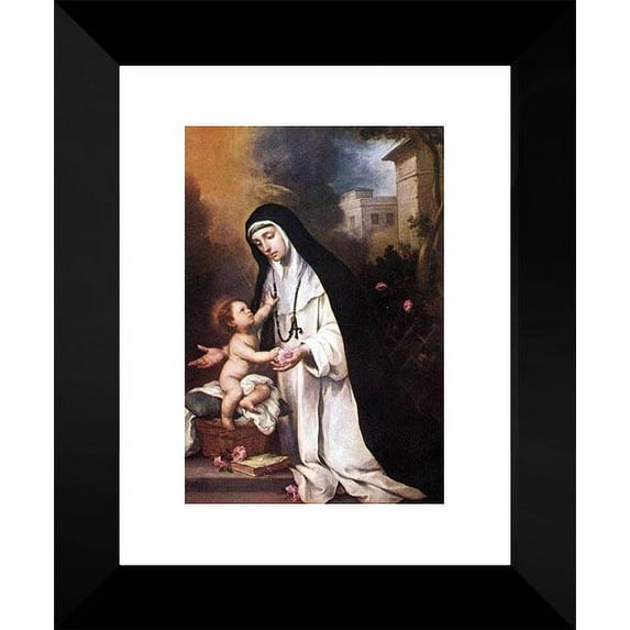 St Rose of Lima 15x18 Framed Art Print by Murillo, Bartolome Esteban
