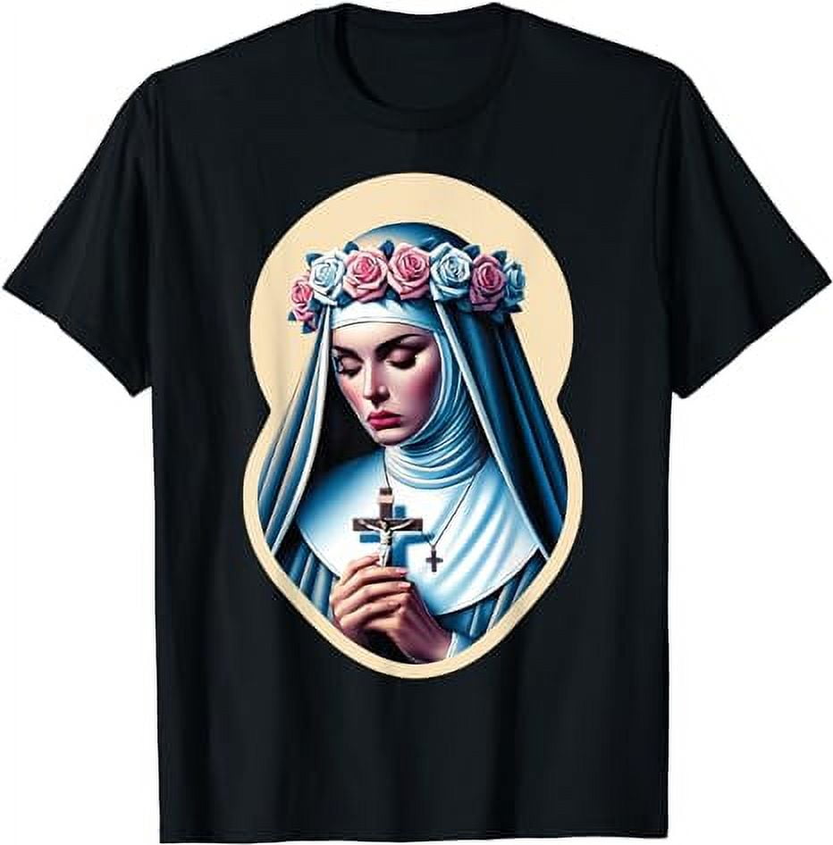 St Rose of Lima Catholic Saint Peru Philippines Crucifix T-Shirt ...