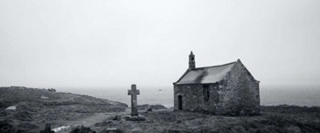 St Samson Chapel at Porspoder Finistere Brittany France Canvas Art - Panoramic Images (15 x 6)