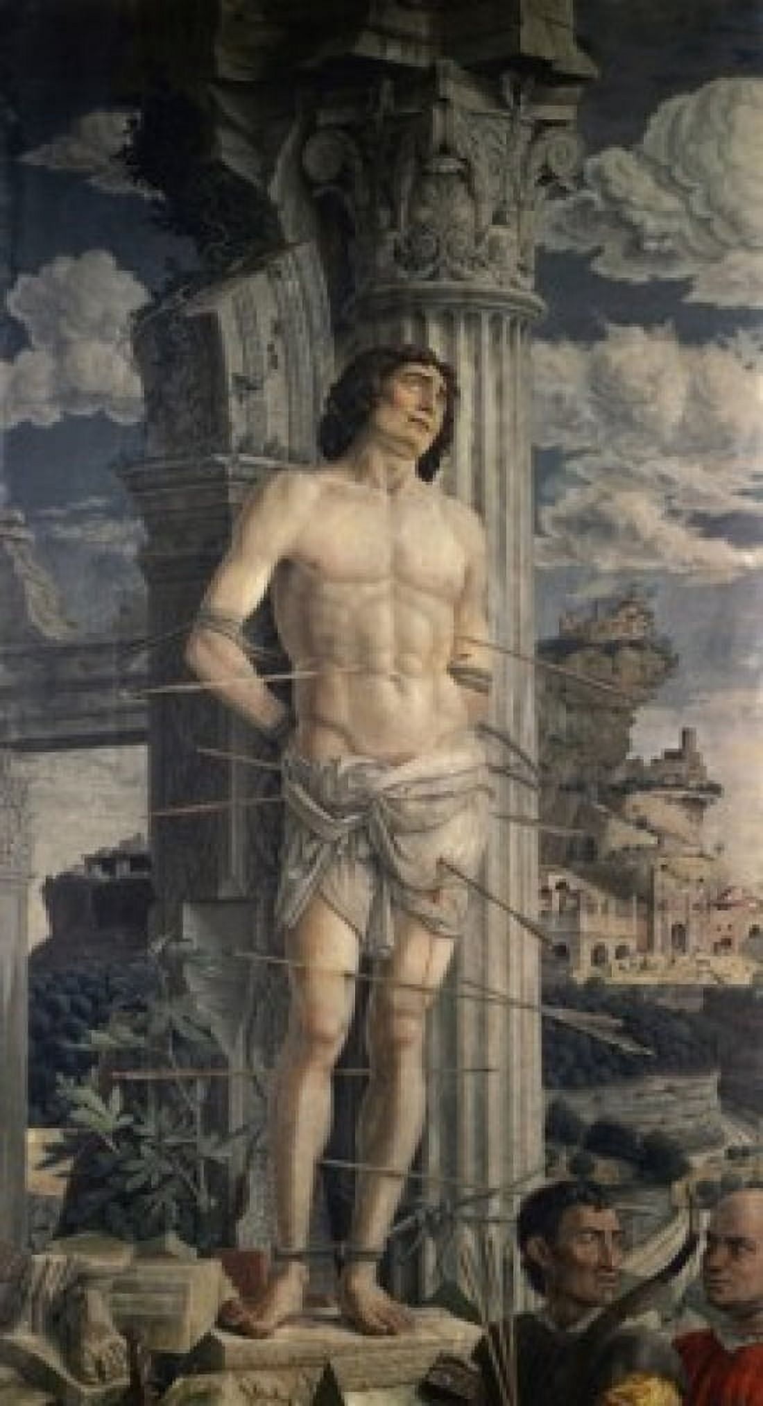 St Sebastian c 1480 Andrea Mantegna (1431-1506Italian) Musee du Louvre Paris Canvas Art - Andrea Mantegna (24 x 36)