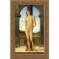 thumbnail image 1 of St. Sebastian tied to a Column 19x24 Gold Ornate Wood Framed Canvas Art by Perugino, Pietro, 1 of 2