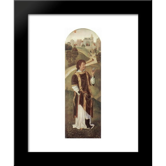 St. Stephen 20x24 Framed Art Print by Memling, Hans