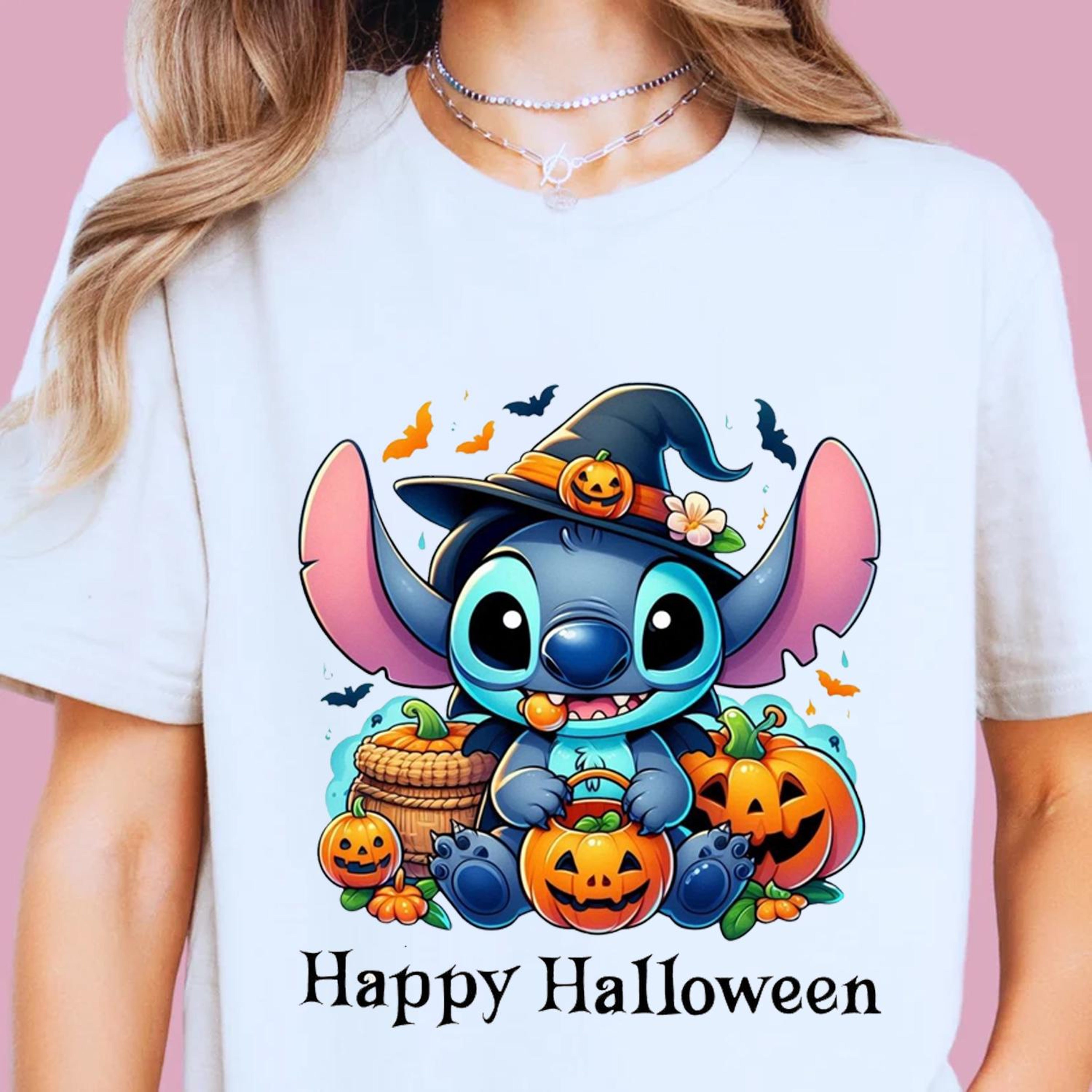 St!Tch Happy Halloween Shirt, St!Tch Witch Shirt, St!Tch Pumpkin Shirt