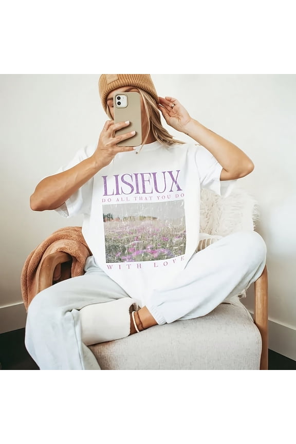 St. Thérèse Of Lisieux T-S1Hirt Sain 100% Cotton tc Gif tc S1HI1ROzy 22