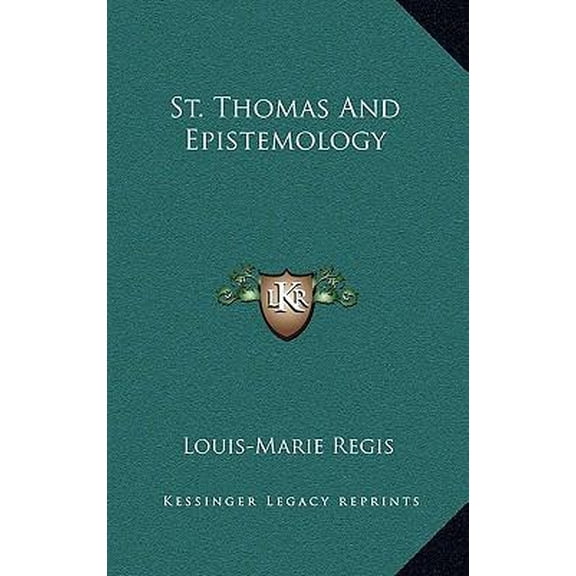 St. Thomas and Epistemology Hardcover