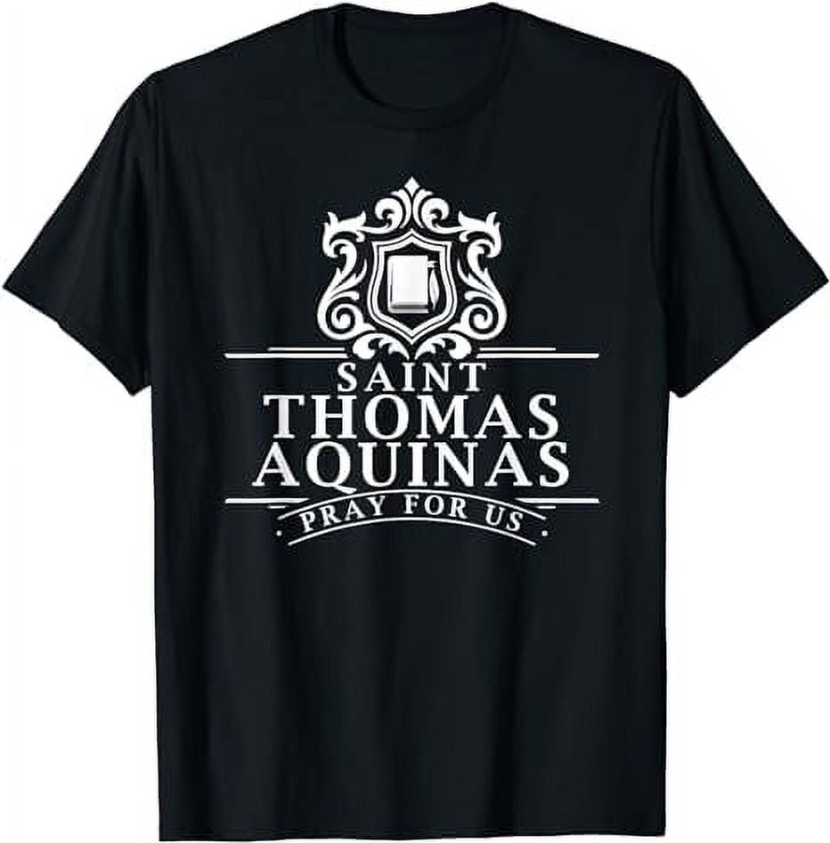 St Thomas Aquinas Patron Saint of Students Catholic Saint T-Shirt ...