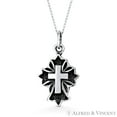 thumbnail image 1 of St. Thomas & Latin Cross Pendant & Chain Necklace in Oxidized .925 Sterling Silver, 1 of 1