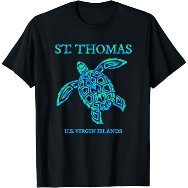 St Thomas Sea Turtles USVI Vacation Souvenir TShirt