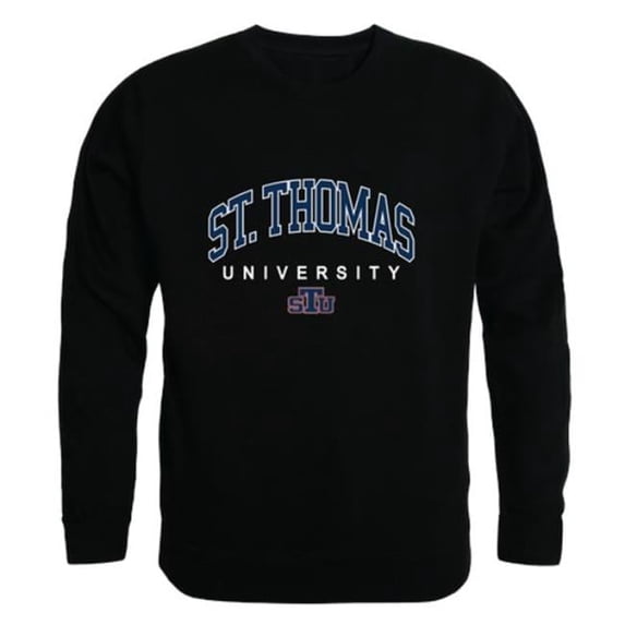 St. Thomas University Bobcats Campus Crewneck Sweatshirt, Black - Extra Large