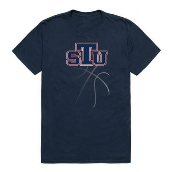 St. Thomas University Bobcats College Basketball T-Shirt, Navy - Extra Large