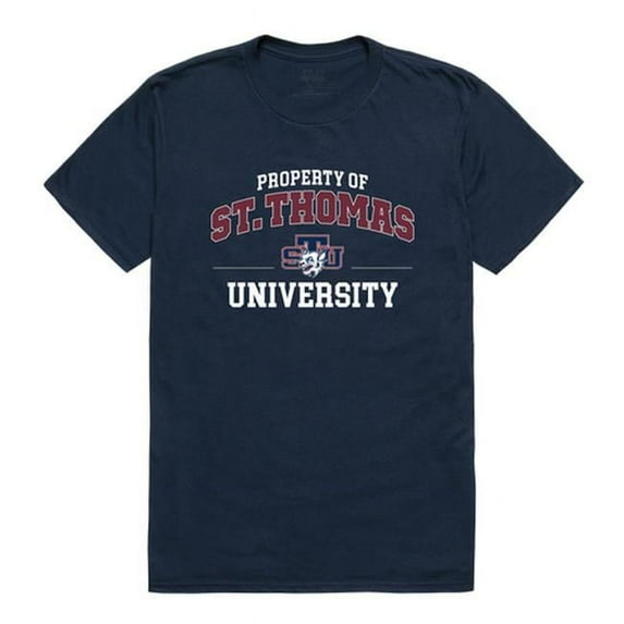 St. Thomas University Bobcats Property College T-Shirt, Navy - 2XL