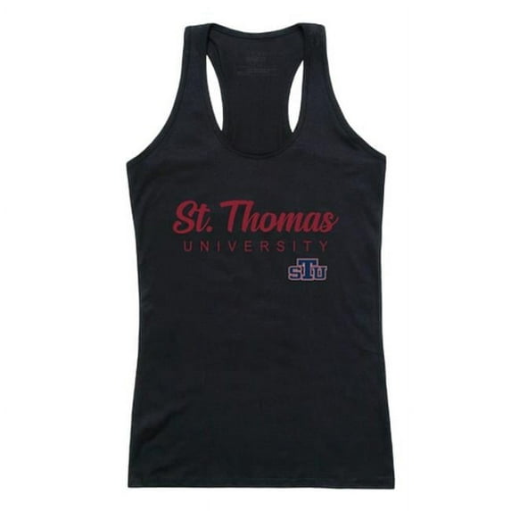 St. Thomas University Bobcats Script Tank Top, Black - Large