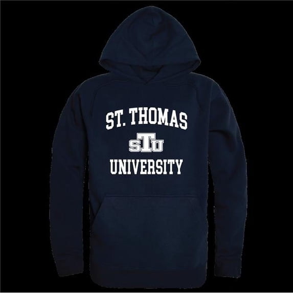 St. Thomas University Bobcats Seal Hoodie, Navy - Large