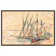 thumbnail image 1 of St Tropez 1906 Canvas Coastal Classic Art by Art Remedy, Black Frame, 30" x 20", 1 of 7