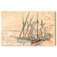 thumbnail image 1 of St Tropez 1906 Canvas Coastal Classic Art by Art Remedy, Gallery Wrapped, 30" x 20", 1 of 7