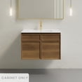 thumbnail image 1 of St. Tropez 30" Wall-Mounted Bathroom Vanity Cabinet without Top in Brown Oak, 1 of 8