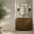 thumbnail image 1 of St. Tropez 36" Freestanding Bathroom Vanity in Brown Oak with Sink Top, 1 of 9