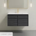 thumbnail image 1 of St. Tropez 36" Wall-Mounted Bathroom Vanity Cabinet without Top in Black Oak, 1 of 8