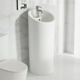 thumbnail image 1 of St. Tropez Circular One Piece Pedestal Sink, 1 of 11