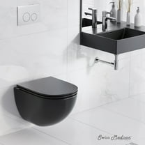St. Tropez Wall-Hung Toilet Bowl Only in Matte Black