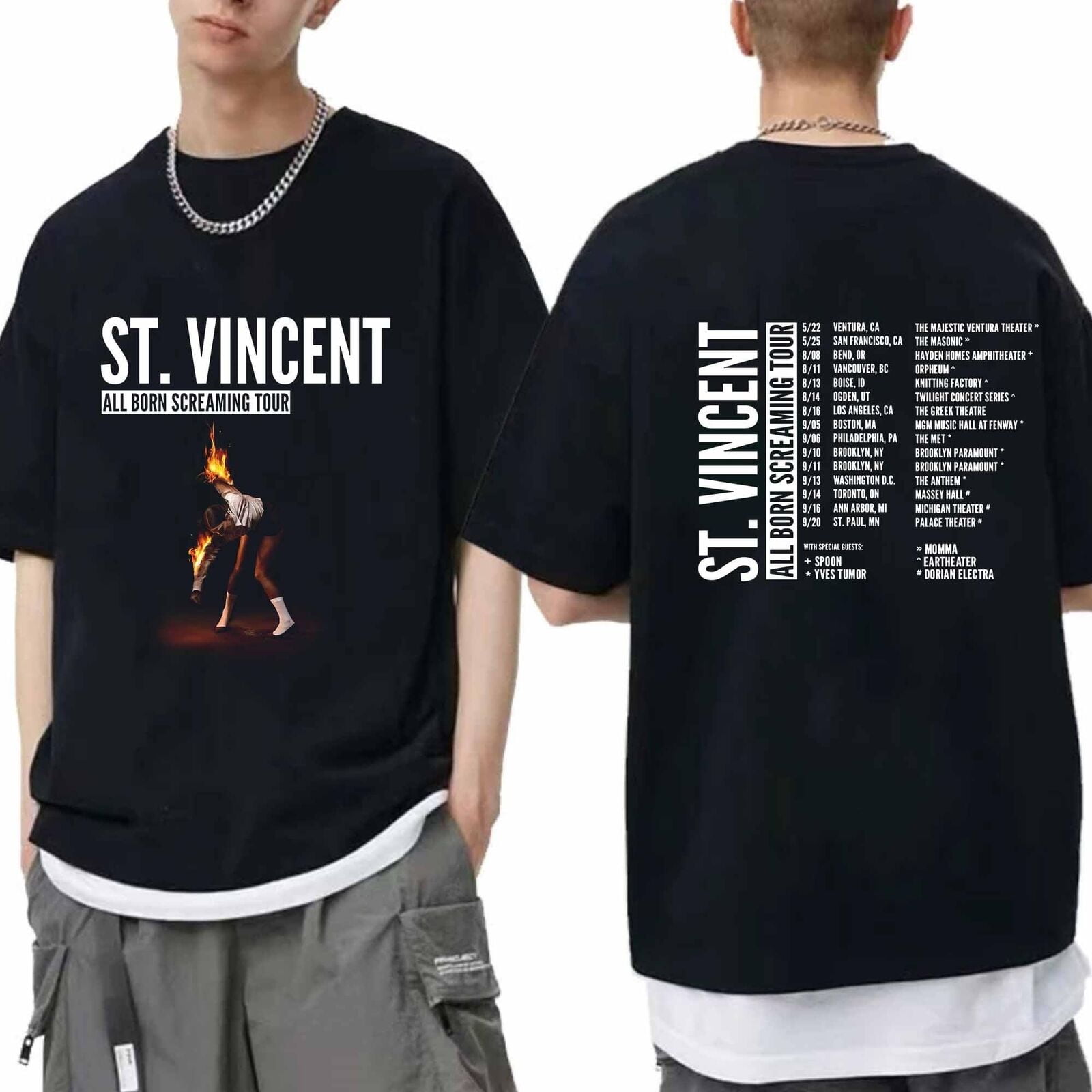 St Vincent All Born Screaming Tour 2024 Shirt St Vincent Fan Shirt St