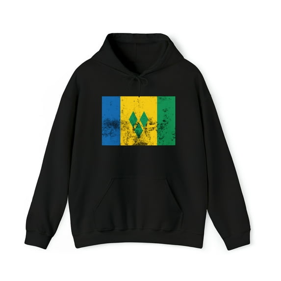 St Vincent Flag Pride Hoodie, Gifts, Hooded Sweatshirt