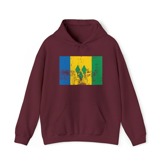 St Vincent Flag Pride Hoodie, Gifts, Hooded Sweatshirt