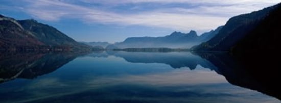 St Wolfgangsee and Alps Salzkammergut Austria Canvas Art - Panoramic Images (36 x 13)