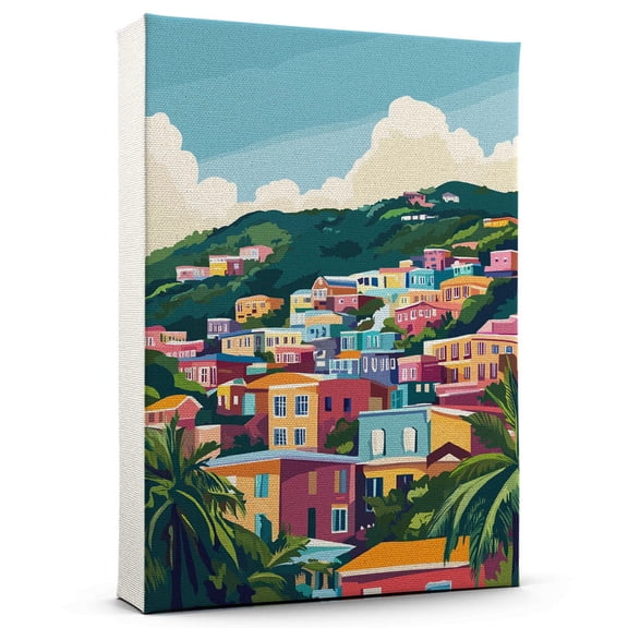 St. john Travel Canvass, Caribbean Canvass Wall Art, St. john Canvas Decor Paintings, Caribbean Pictures Canvas - 101AZ1333