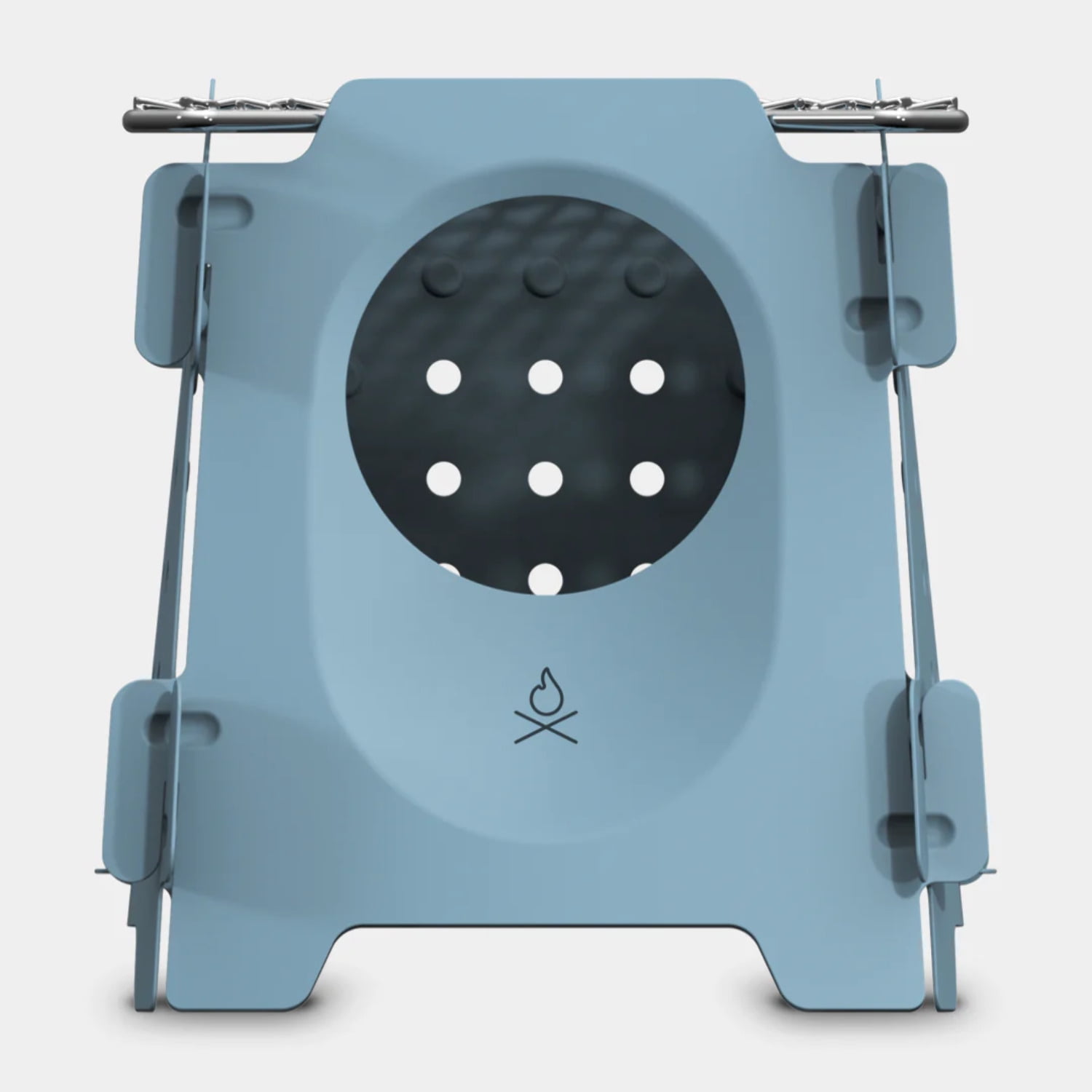 Smokey Blue Stainless Steel Portable Wood Burning Camp Stove