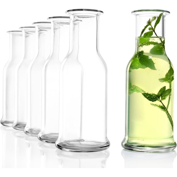 Stölzle Lausitz Purity Glass Set / 6 × 1L – Premium for Water, Lemonade, or Wine – Shock-Resistant & Dishwasher Safe