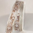 thumbnail image 1 of St of 2 Brown and Silver Snow Stars Wired Craft Ribbon 0.75" x 44 Yards, 1 of 2