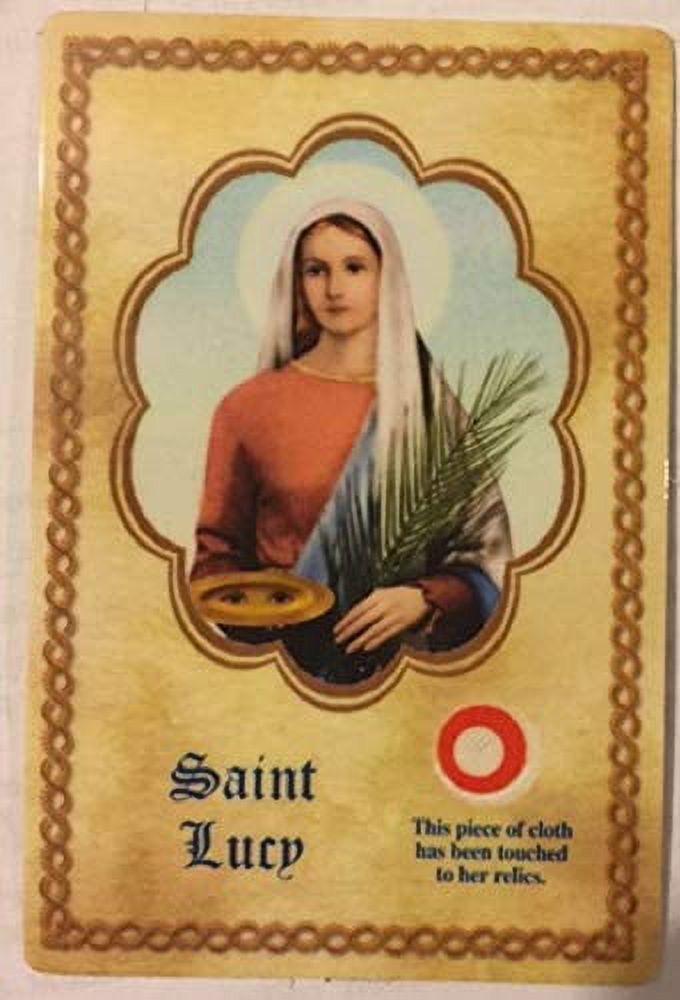 St. relic card (Patron saint for eye problems)