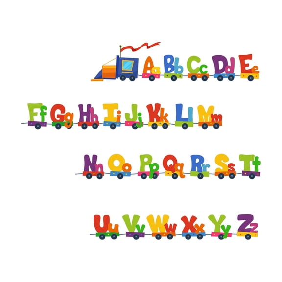 St stickers 2 | Colorful Alphabet Stickers For Kids Room Educational Letter Wall Decals For Nursery School Classroom Party Home Decorations Learning Play| Platform, 50x70 cm, Green