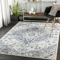 thumbnail image 1 of St tropez Denim/Cream 7'9" x 9'6" Traditional Rectangle Area Rug, 1 of 3