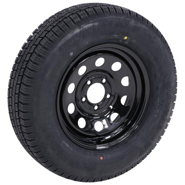 St205/75R15 6 Ply Provider ST Size, Trailer Radial Tire on 15X5 Wheel