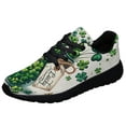 thumbnail image 1 of StPatricks Day Irish Shamrock Lucky Jar Shoes Sneakers Black Size 12, 1 of 7