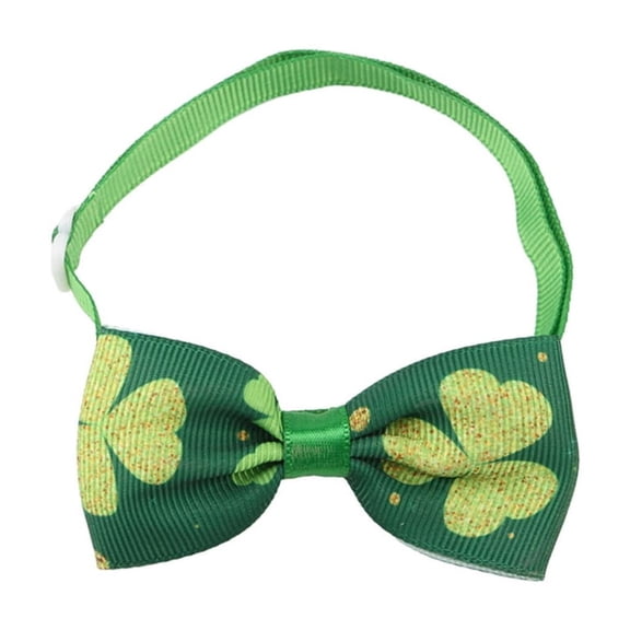 StPatricks Day Pet Bowtie for Cats Dogs Bowknot Collar Festival Party Pet Costume Accessories Kitten Holiday Neckwear