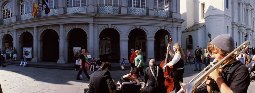StPatricks Day celebration in New Orleans Louisiana USA Canvas Art - Panoramic Images (36 x 12)