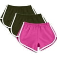 thumbnail image 1 of StSilkitty 3 Pack Womens Dance Shorts High Waist Stretch Workout Shorts Summer Lightweight Yoga Running Shorts, 1 of 7
